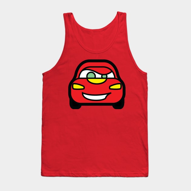 Lightning McQueen Tooniefied Tank Top by Tooniefied